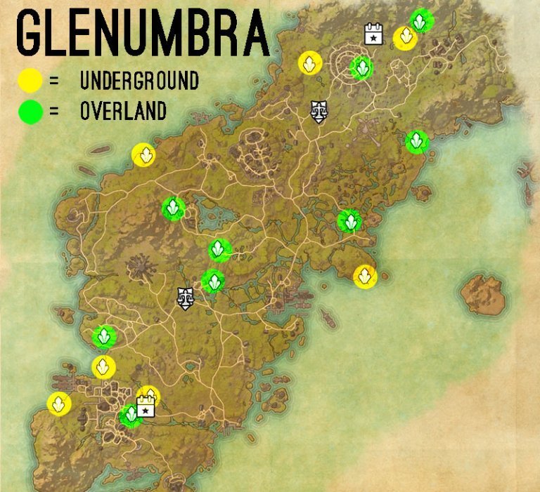 Glenumbra Skyshards Skyshards Collection Guide Elder Scrolls Online