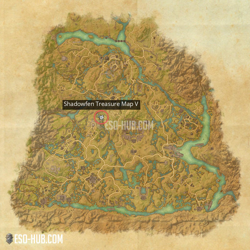 Shadowfen Treasure Map V Eso Hub Elder Scrolls Online