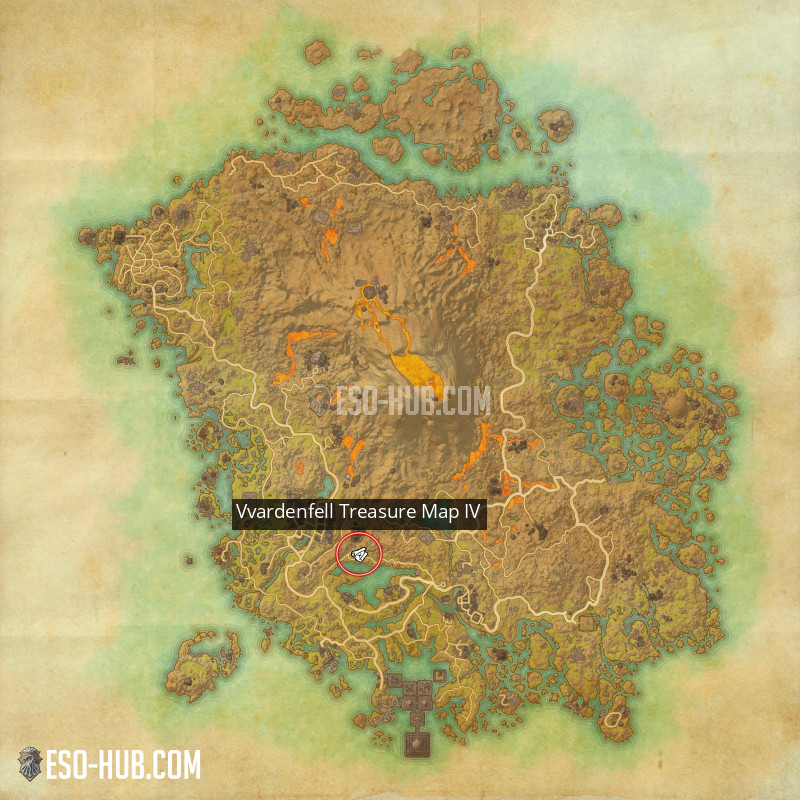 Vvardenfell Treasure Map IV ESO Hub Elder Scrolls Online