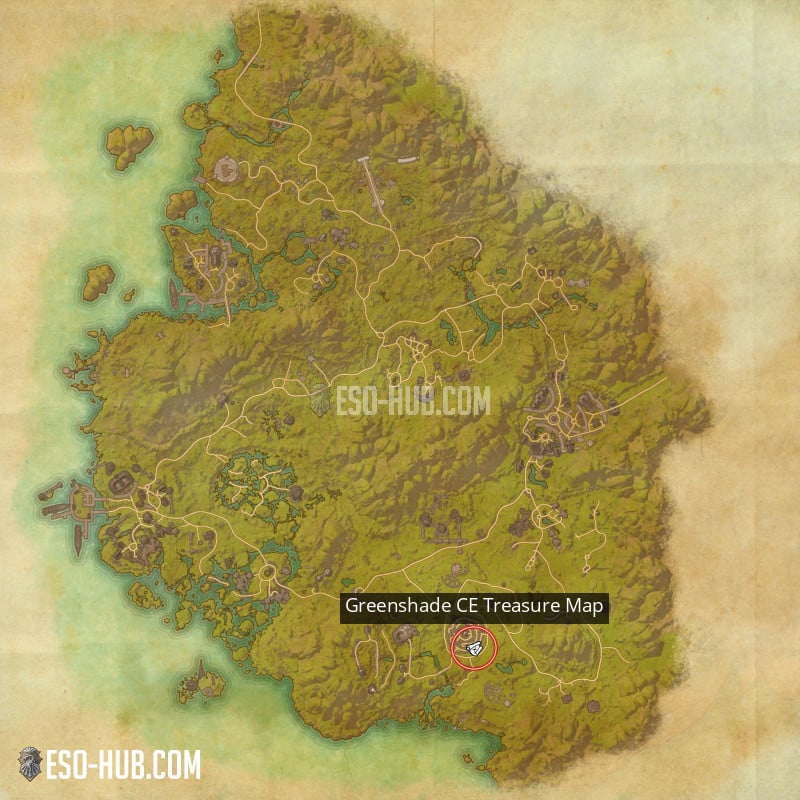 Greenshade Ce Treasure Map Eso Hub Elder Scrolls Online