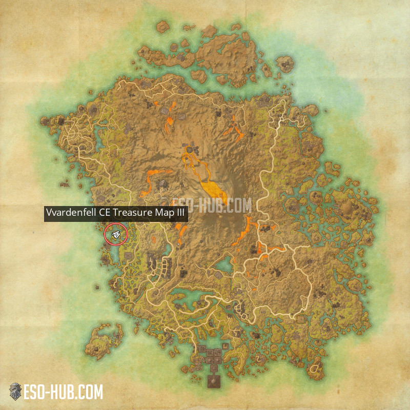 Vvardenfell CE Treasure Map III ESO Hub Elder Scrolls Online