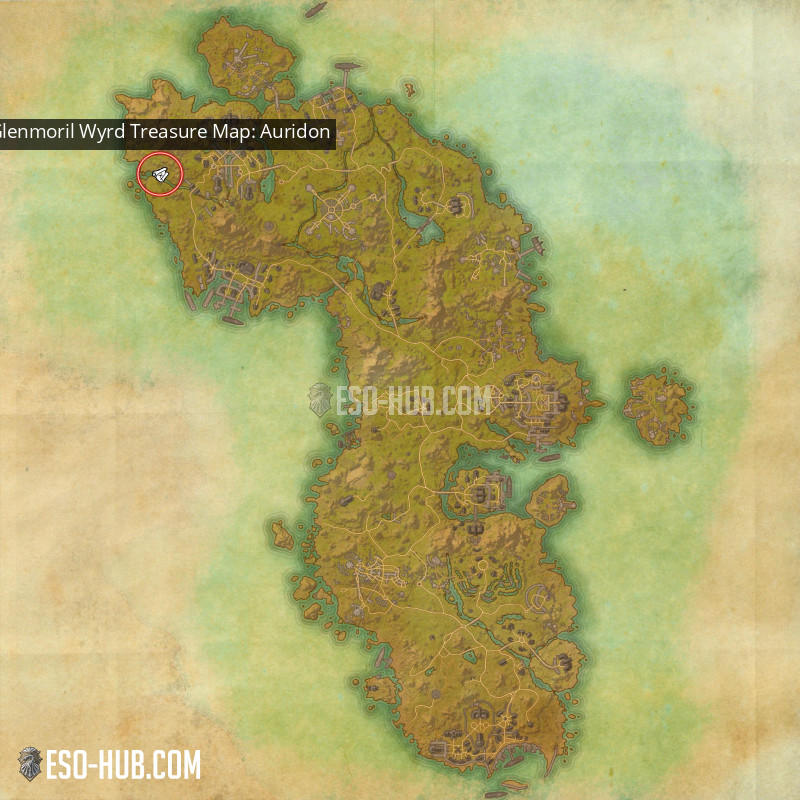 Glenmoril Wyrd Treasure Map Auridon Eso Hub Elder Scrolls Online
