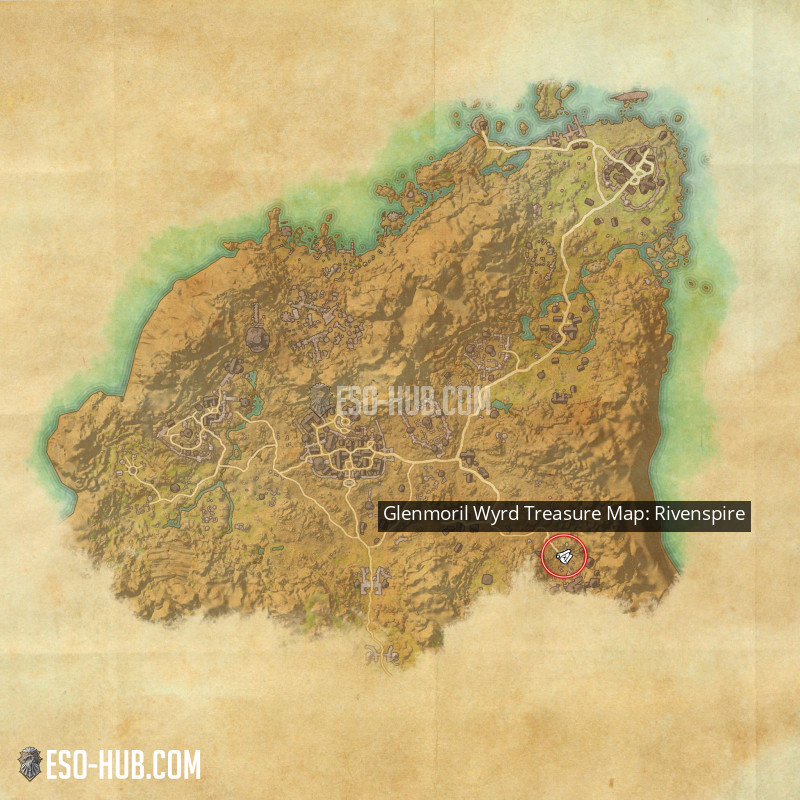 Glenmoril Wyrd Treasure Map Rivenspire Eso Hub Elder Scrolls Online