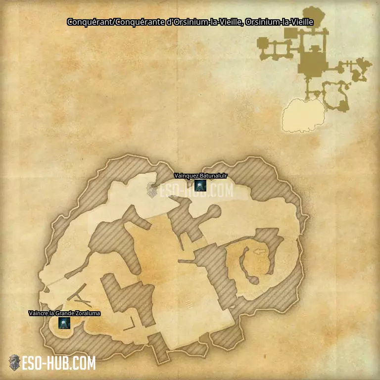 Conquérant/Conquérante d'Orsinium-la-Vieille dans Orsinium-la-Vieille carte