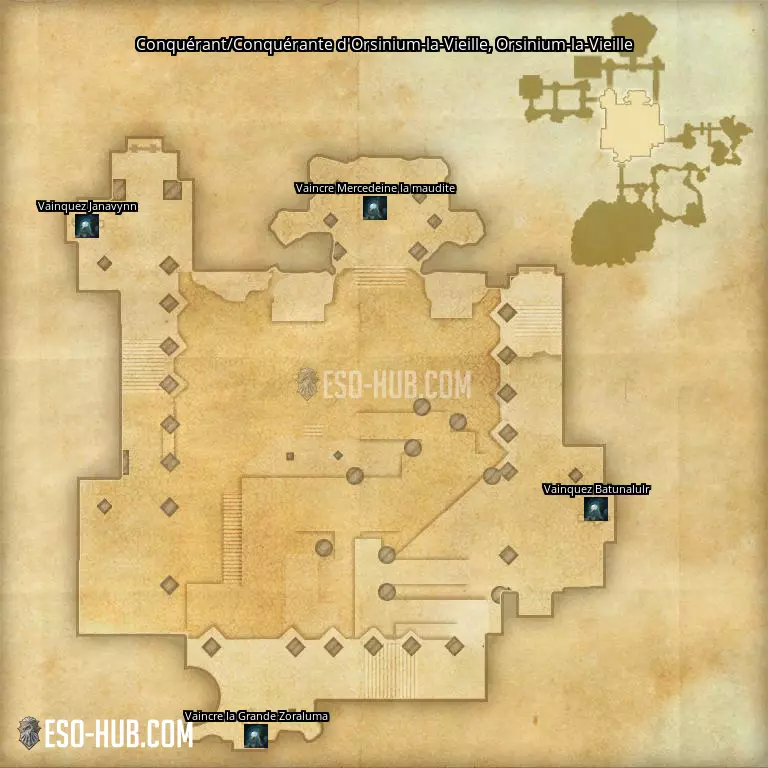 Conquérant/Conquérante d'Orsinium-la-Vieille dans Orsinium-la-Vieille carte