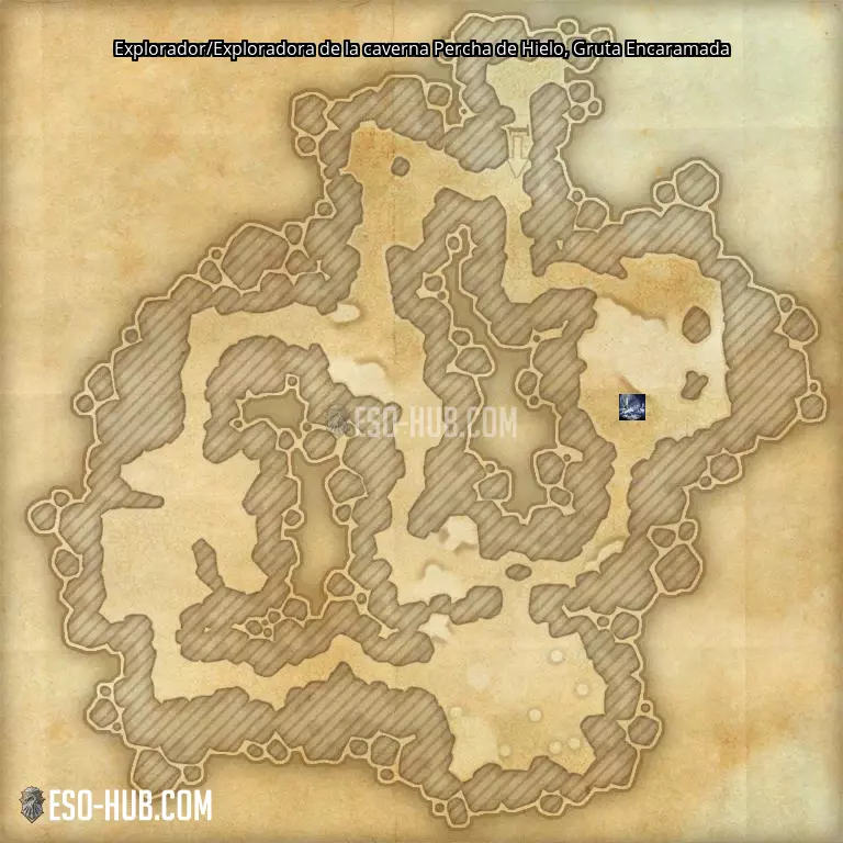 Explorador/Exploradora de la caverna Percha de Hielo en Gruta Encaramada mapa