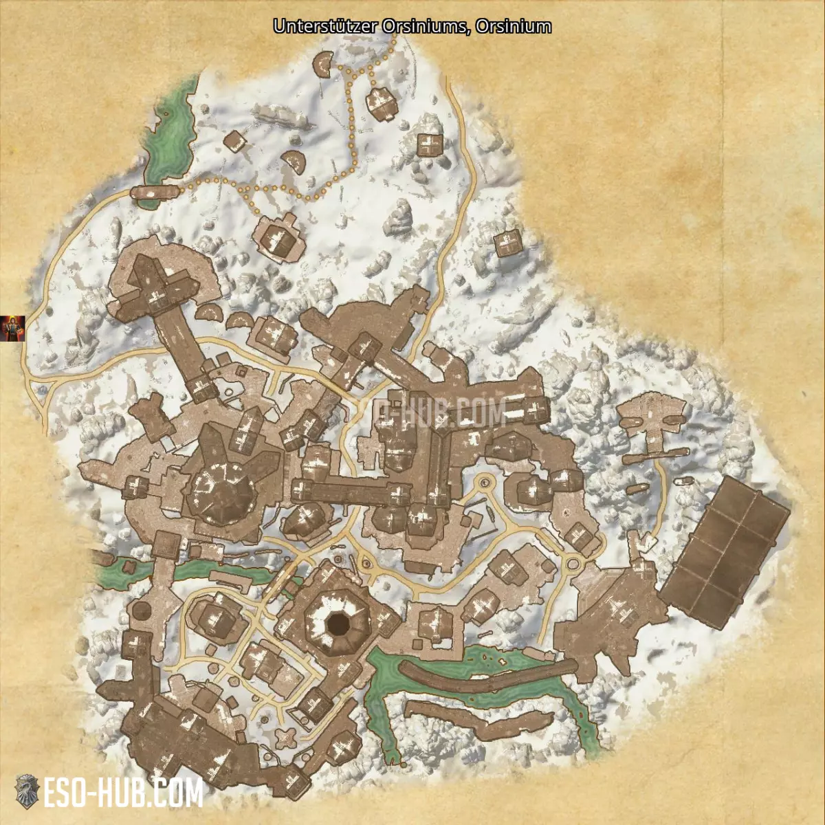 Unterstützer Orsiniums in Orsinium Karte