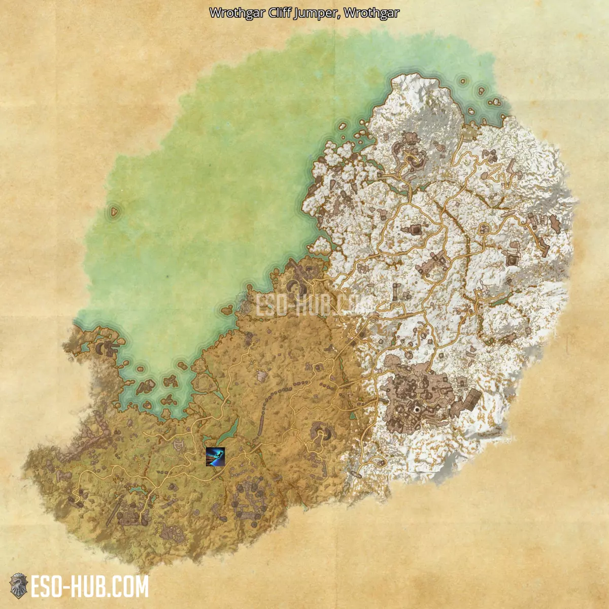 Wrothgar Cliff Jumper in Wrothgar map