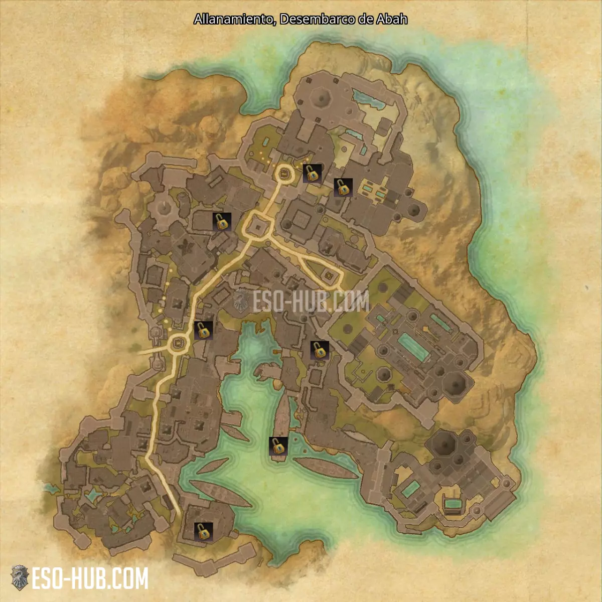 Allanamiento en Desembarco de Abah mapa