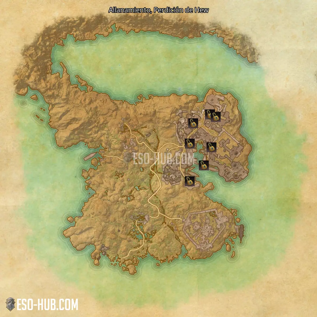 Allanamiento en Perdición de Hew mapa