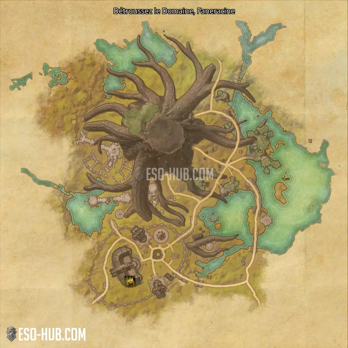 Détroussez le Domaine dans Faneracine carte