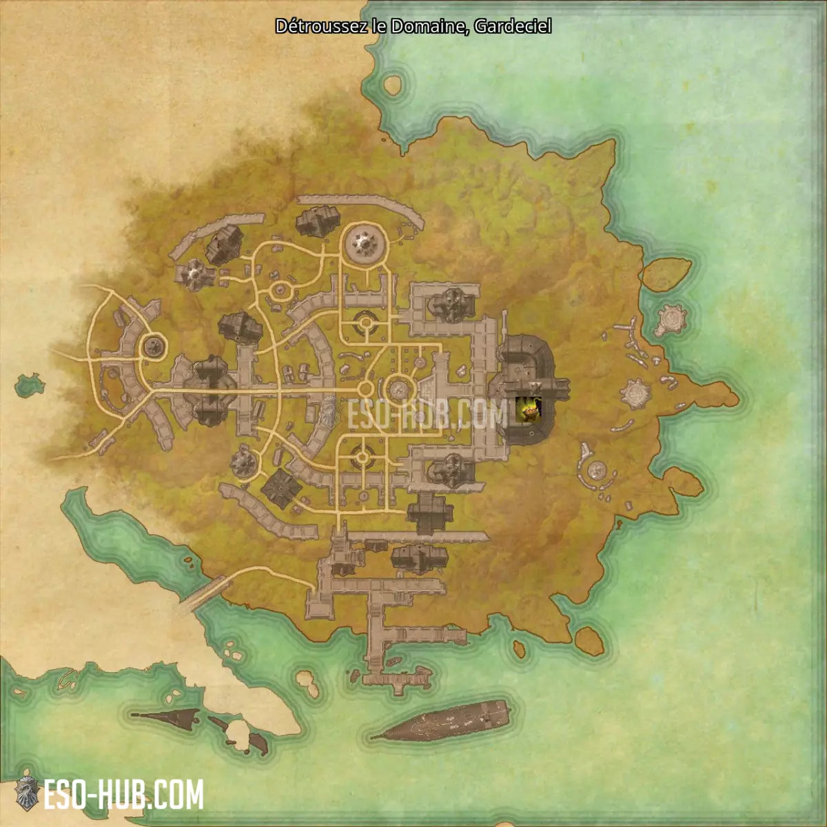 Détroussez le Domaine dans Gardeciel carte