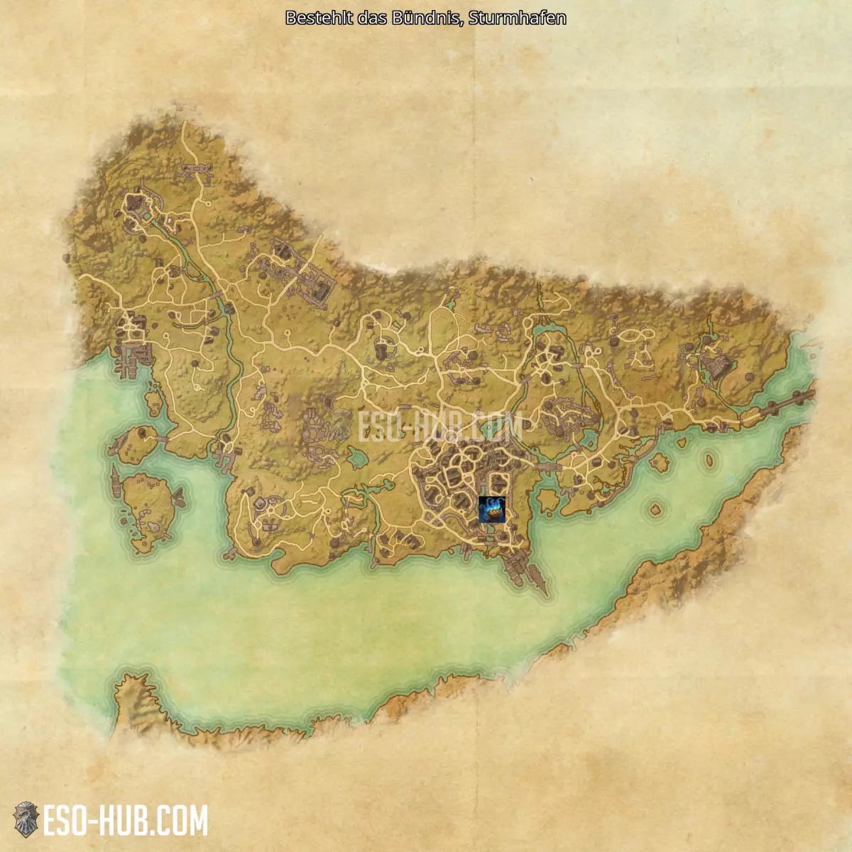 Bestehlt das Bündnis in Sturmhafen Karte