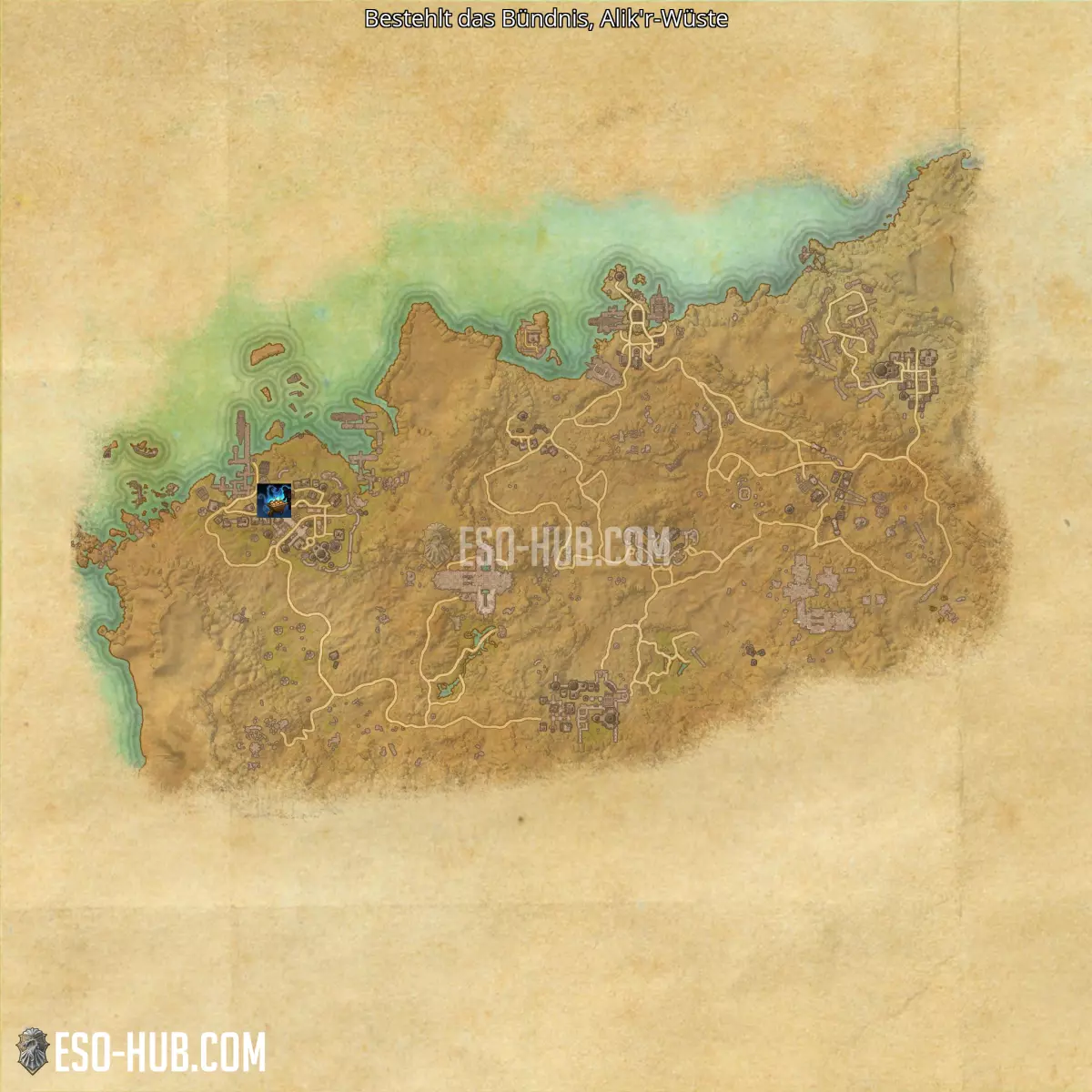 Bestehlt das Bündnis in Alik'r-Wüste Karte