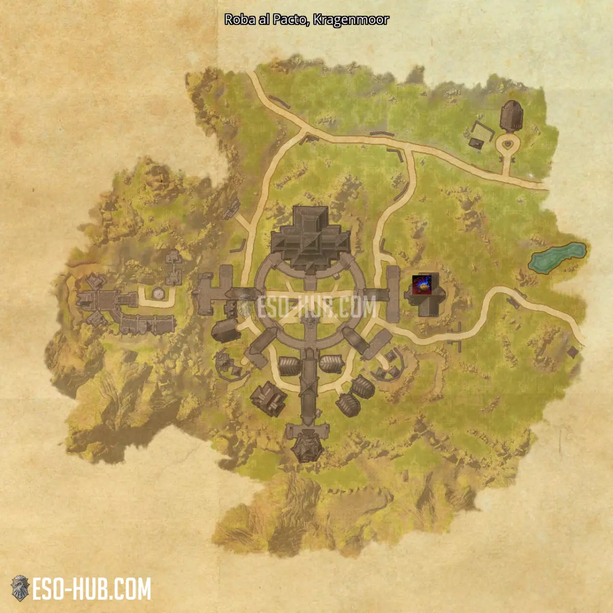 Roba al Pacto en Kragenmoor mapa