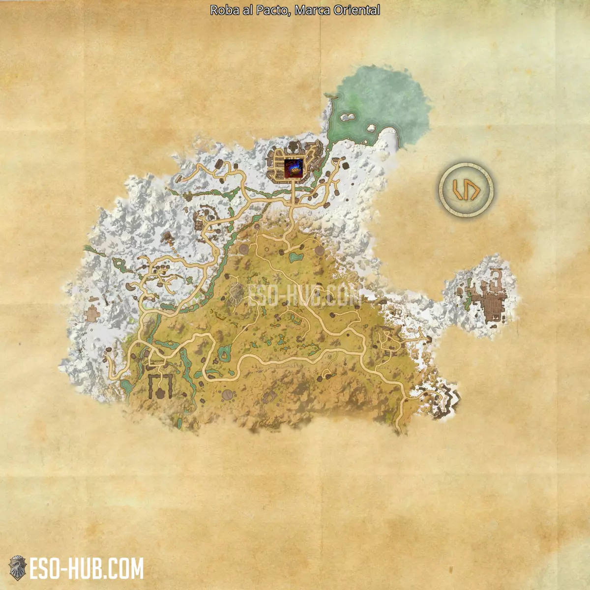 Roba al Pacto en Marca Oriental mapa