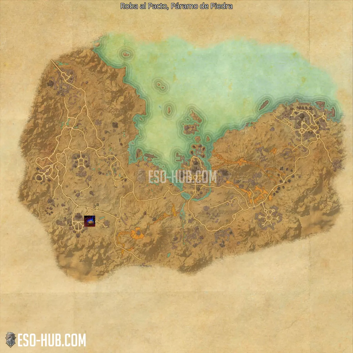 Roba al Pacto en Páramo de Piedra mapa