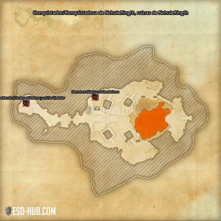 Conquistador/Conquistadora de Nchuleftingth en ruinas de Nchuleftingth mapa