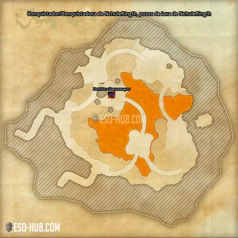 Conquistador/Conquistadora de Nchuleftingth en pozos de lava de Nchuleftingth mapa