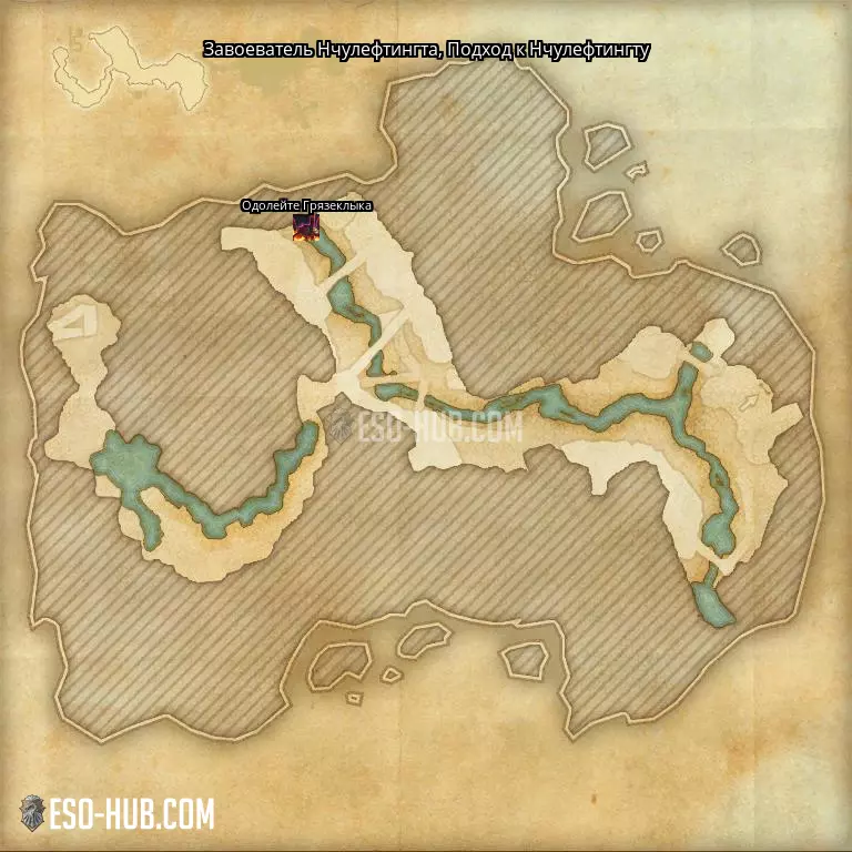 Завоеватель Нчулефтингта в Подход к Нчулефтингту карта