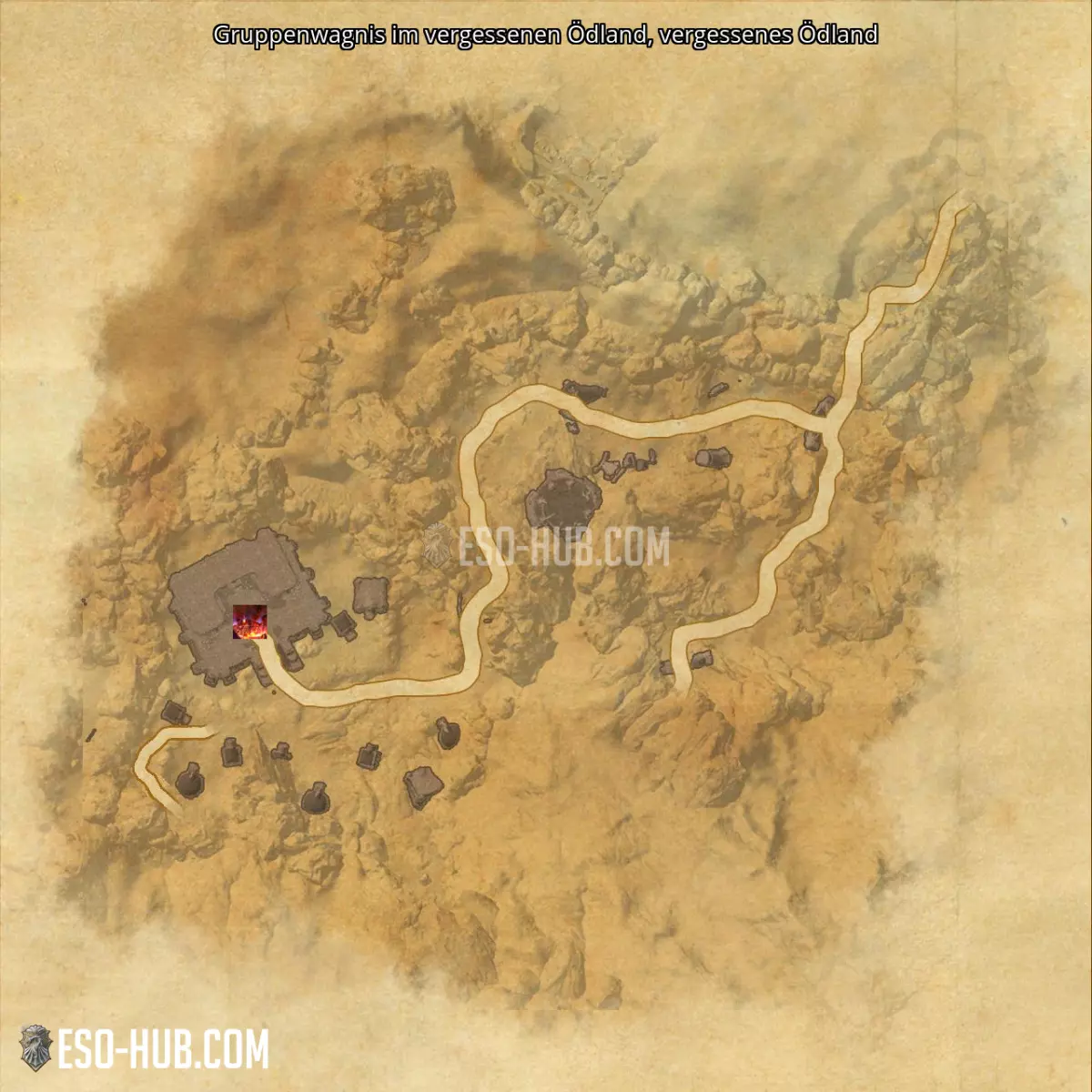 Gruppenwagnis im vergessenen Ödland in vergessenes Ödland Karte