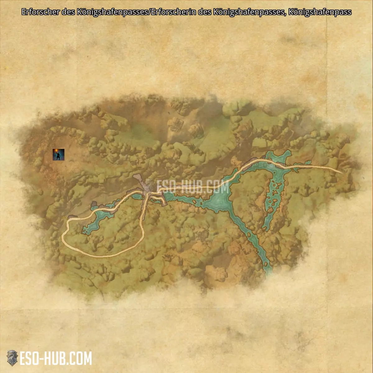 Erforscher des Königshafenpasses/Erforscherin des Königshafenpasses in Königshafenpass Karte