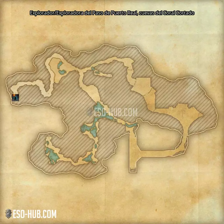 Explorador/Exploradora del Paso de Puerto Real en cuevas del Coral Cortado mapa