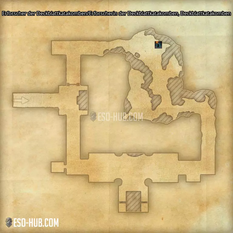 Erforscher der Deckblattkatakomben/Erforscherin der Deckblattkatakomben in Deckblattkatakomben Karte