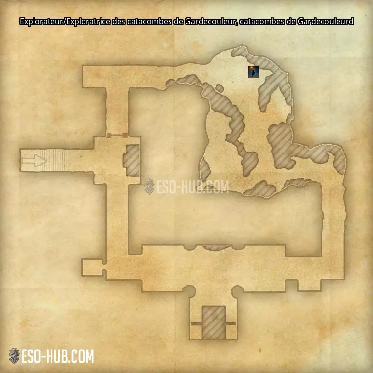 Explorateur/Exploratrice des catacombes de Gardecouleur dans catacombes de Gardecouleurd carte