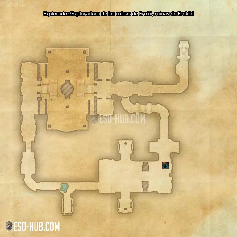 Explorador/Exploradora de las ruinas de Erokii en ruinas de Erokiid mapa