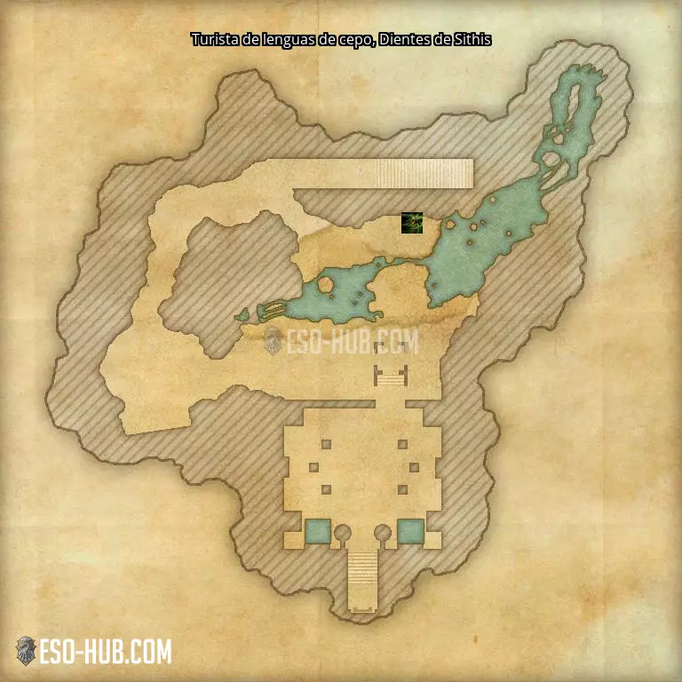 Turista de lenguas de cepo en Dientes de Sithis mapa