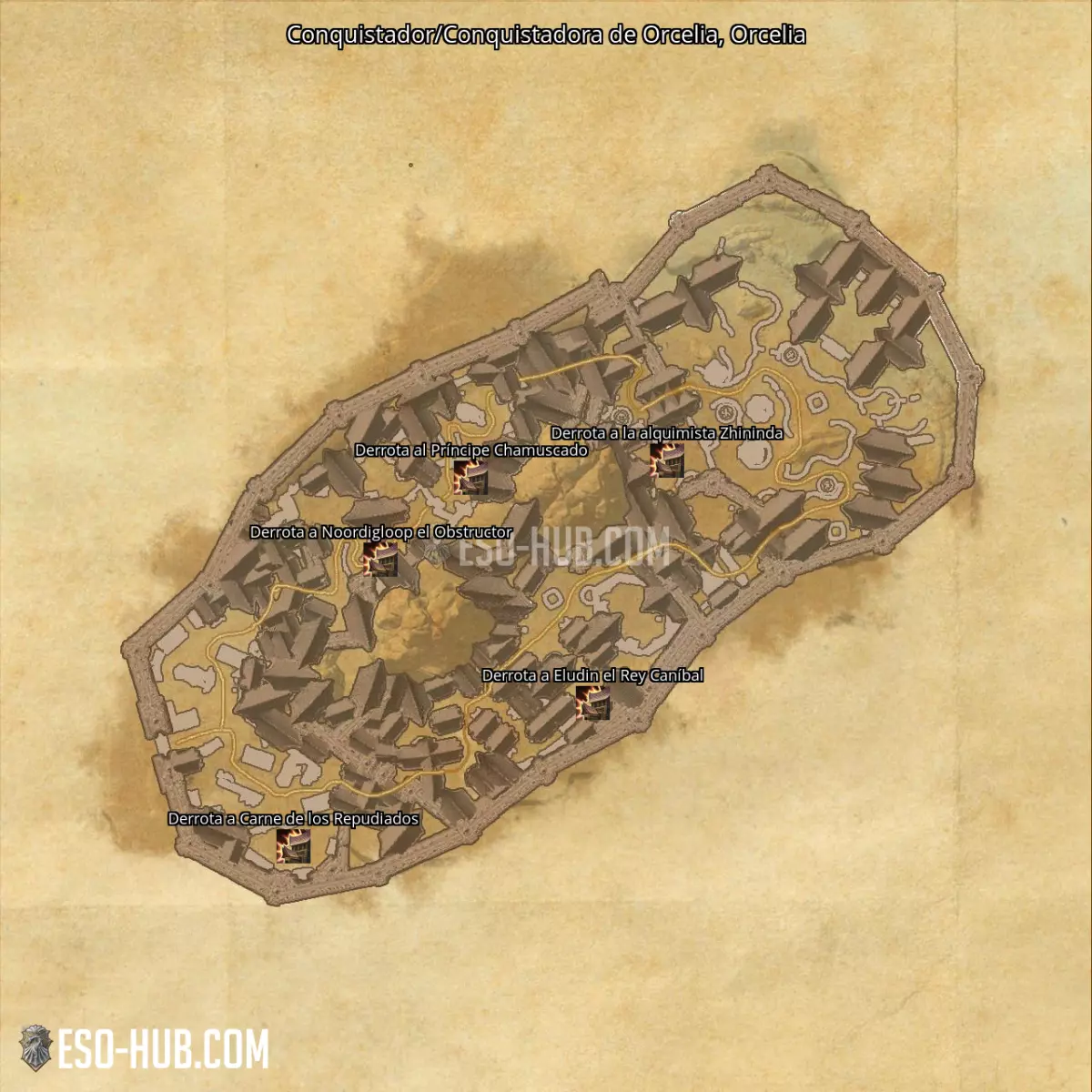 Conquistador/Conquistadora de Orcelia en Orcelia mapa