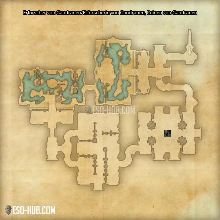Erforscher von Gandranen/Erforscherin von Gandranen in Ruinen von Gandranen Karte