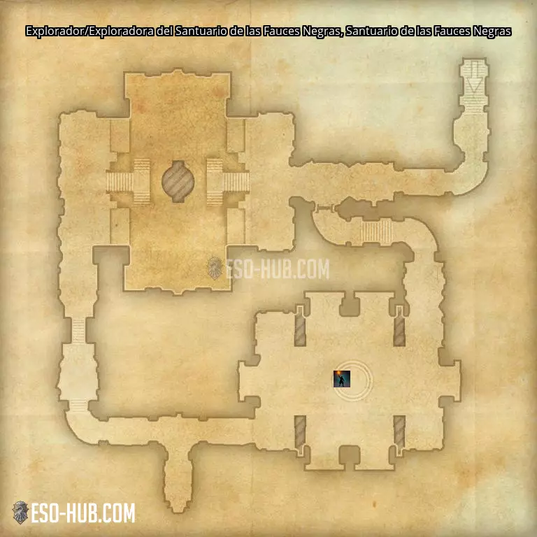 Explorador/Exploradora del Santuario de las Fauces Negras en Santuario de las Fauces Negras mapa