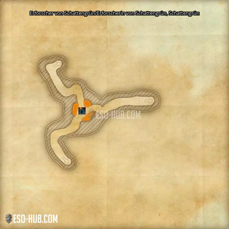 Erforscher von Schattengrün/Erforscherin von Schattengrün in Schattengrün Karte