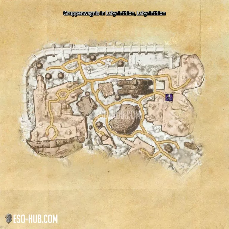 Gruppenwagnis in Labyrinthion in Labyrinthion Karte