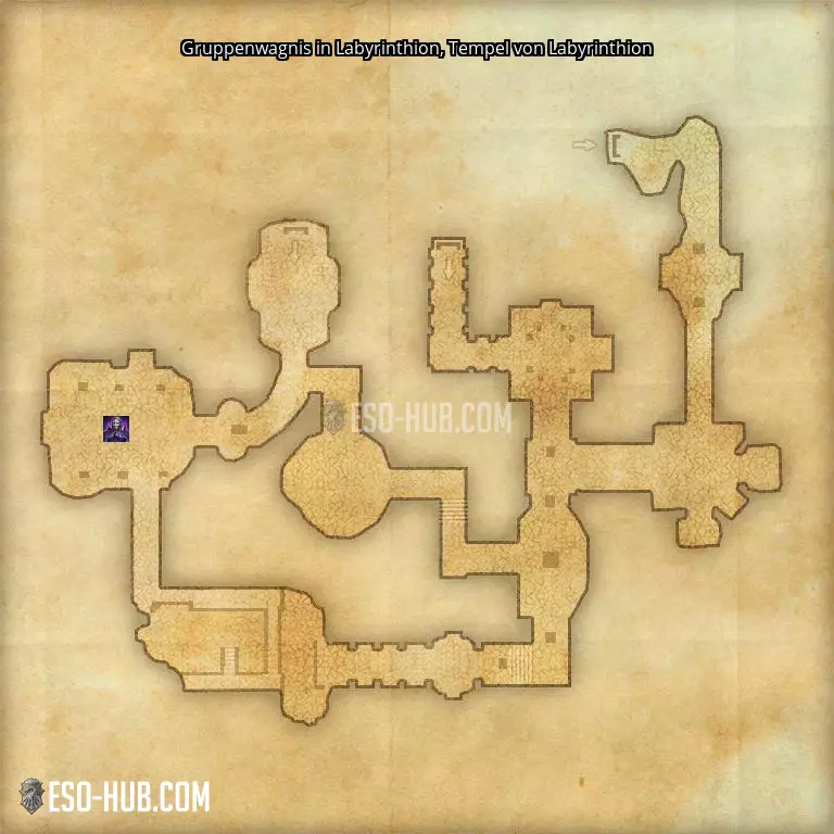 Gruppenwagnis in Labyrinthion in Tempel von Labyrinthion Karte