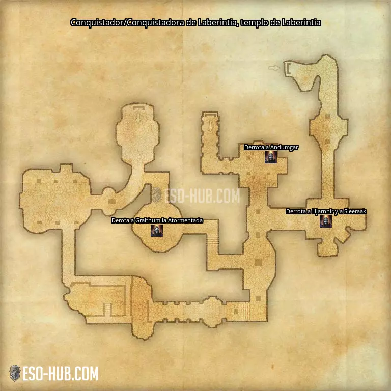 Conquistador/Conquistadora de Laberintia en templo de Laberintia mapa