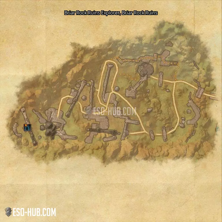 Briar Rock Ruins Explorer in Briar Rock Ruins map