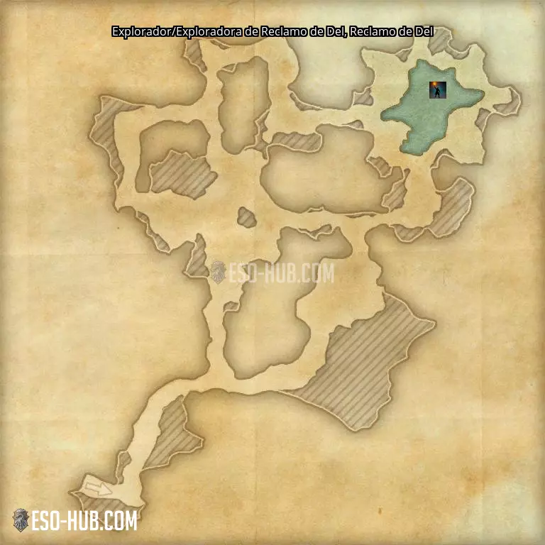 Explorador/Exploradora de Reclamo de Del en Reclamo de Del mapa