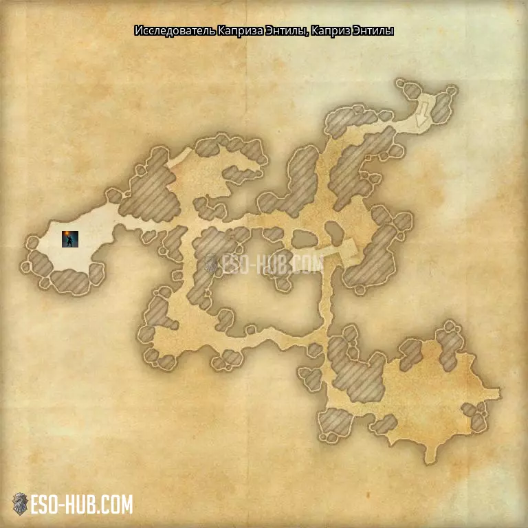 Исследователь Каприза Энтилы в Каприз Энтилы карта