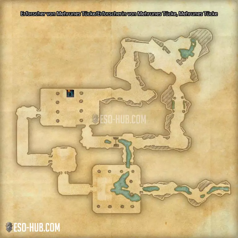 Erforscher von Mehrunes Tücke/Erforscherin von Mehrunes Tücke in Mehrunes Tücke Karte