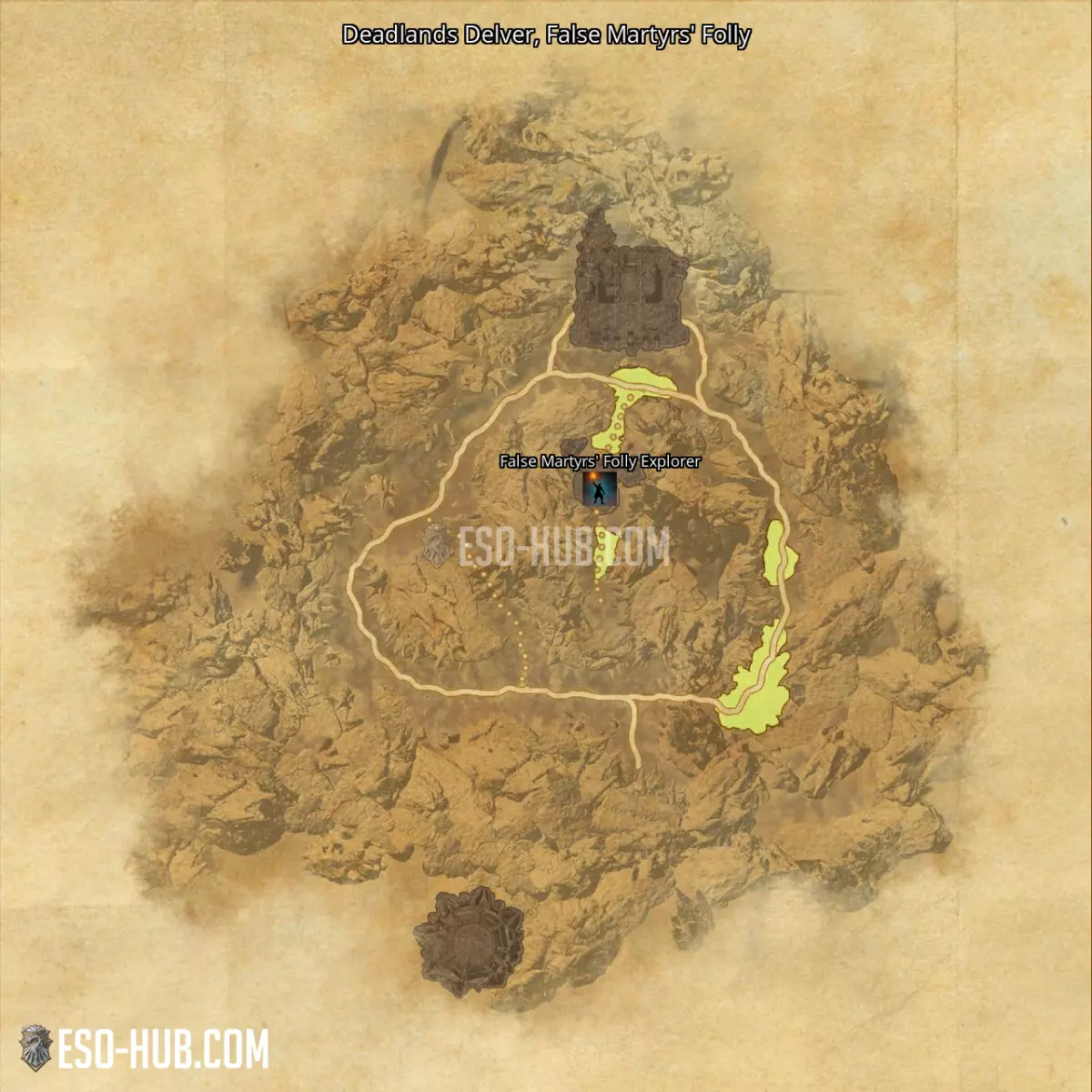 Deadlands Delver in False Martyrs' Folly map