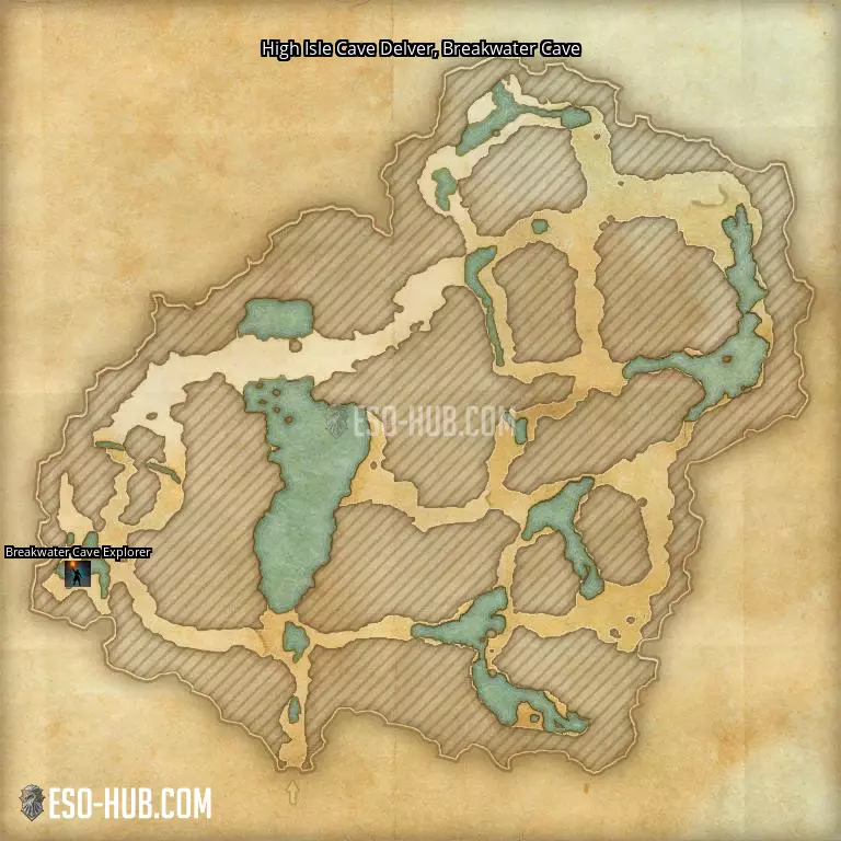 High Isle Cave Delver in Breakwater Cave map