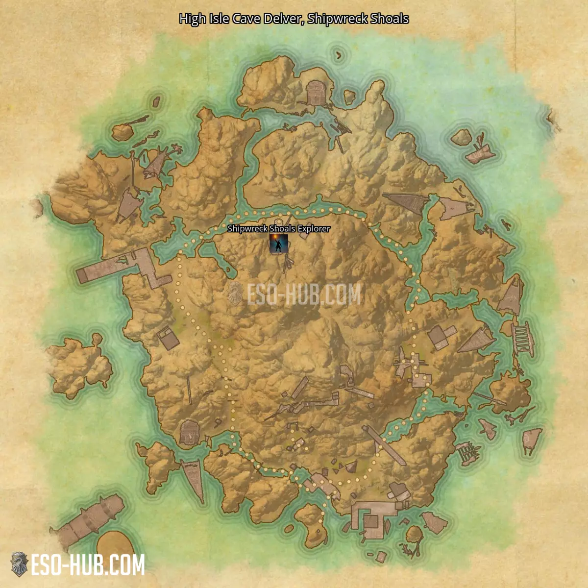 High Isle Cave Delver in Shipwreck Shoals map