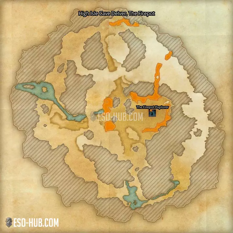 High Isle Cave Delver in The Firepot map