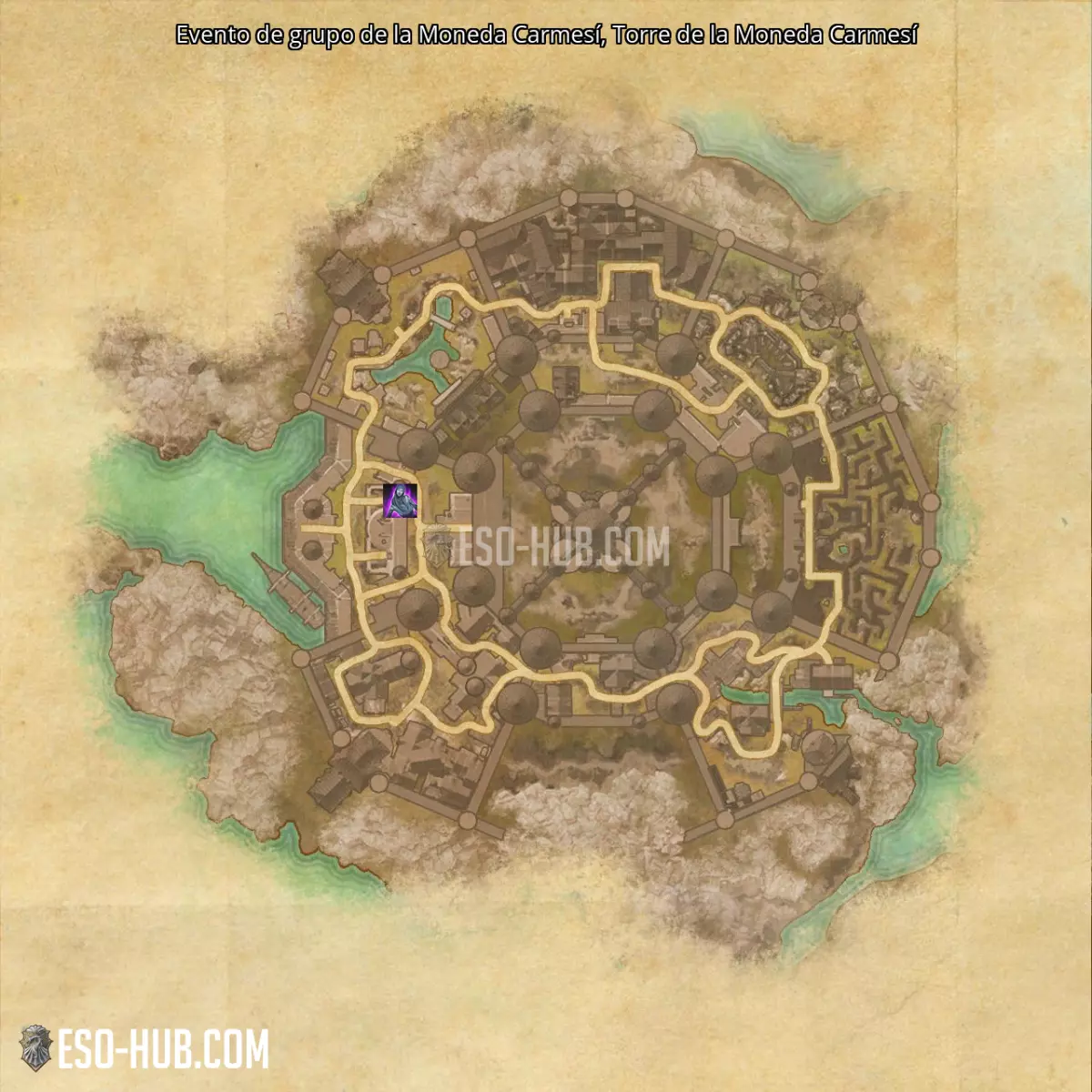 Evento de grupo de la Moneda Carmesí en Torre de la Moneda Carmesí mapa