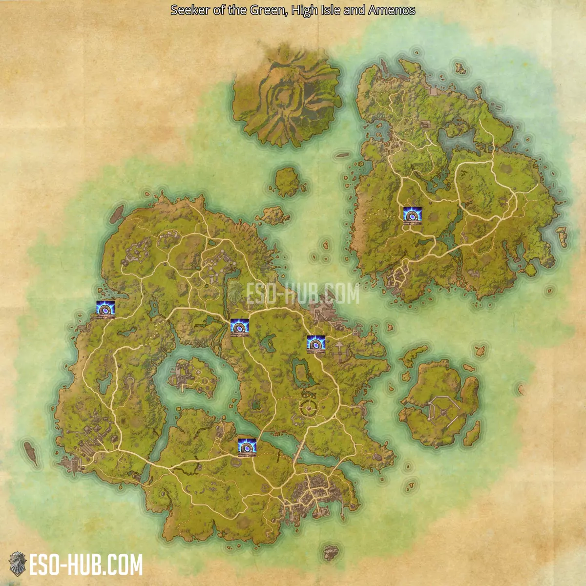 Seeker of the Green in High Isle and Amenos map