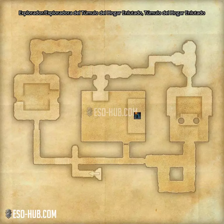 Explorador/Exploradora del Túmulo del Hogar Enlutado en Túmulo del Hogar Enlutado mapa