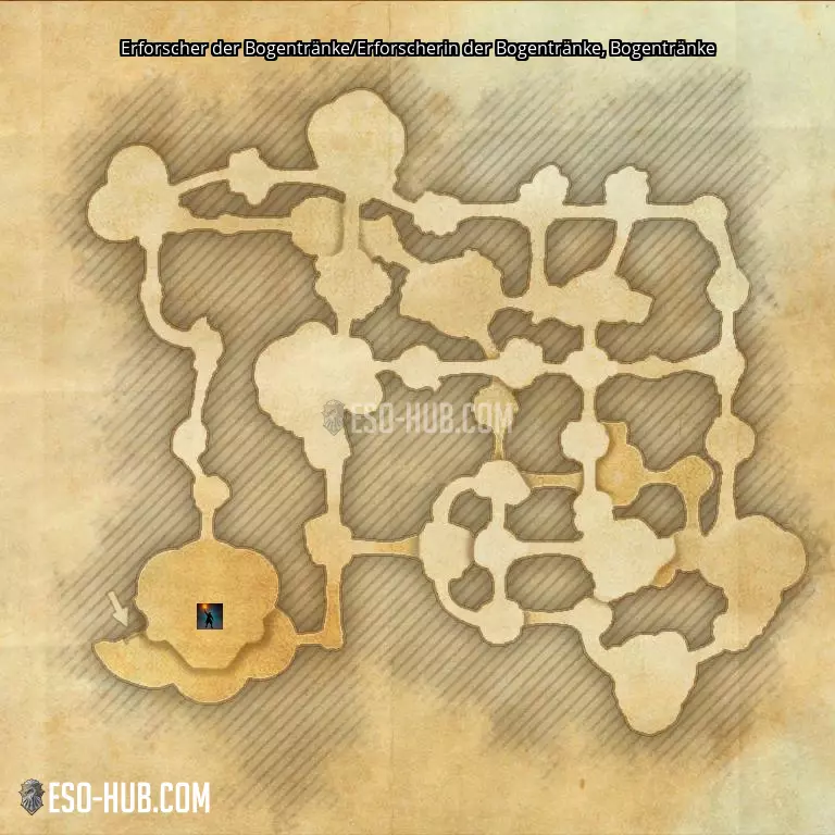 Erforscher der Bogentränke/Erforscherin der Bogentränke in Bogentränke Karte